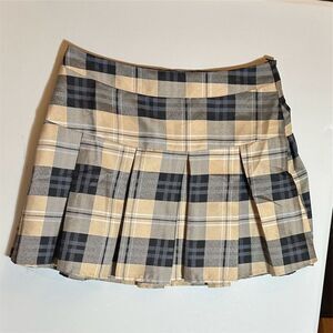 Vintage Y2K Hesperus Coquette Plaid Pleated Mini Skirt XL